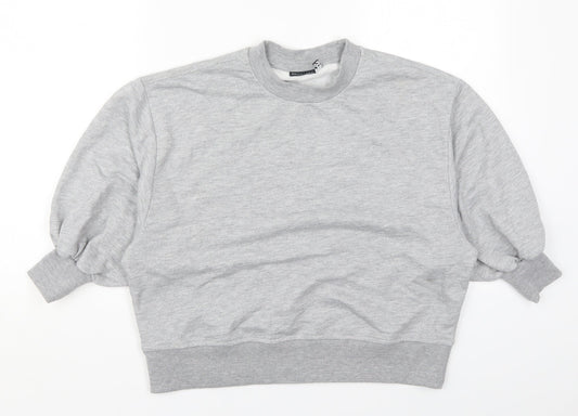 ASOS Womens Grey  Cotton Pullover Sweatshirt Size 8  Pullover