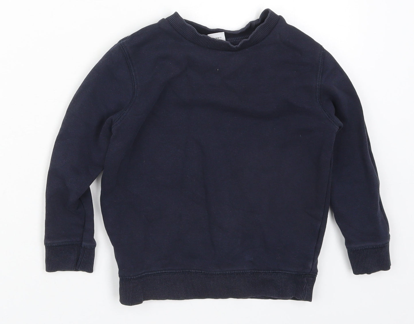 TU Boys Blue  Cotton Pullover Sweatshirt Size 3 Years  Pullover
