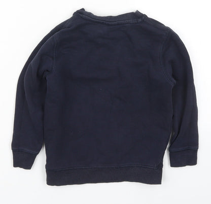 Tu Boys Blue  Cotton Pullover Sweatshirt Size 3 Years  Pullover