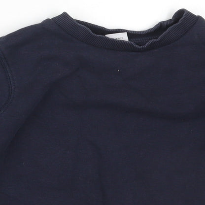 Tu Boys Blue  Cotton Pullover Sweatshirt Size 3 Years  Pullover