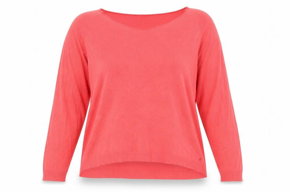 Replay Womens Pink Round Neck  Viscose Pullover Jumper Size M