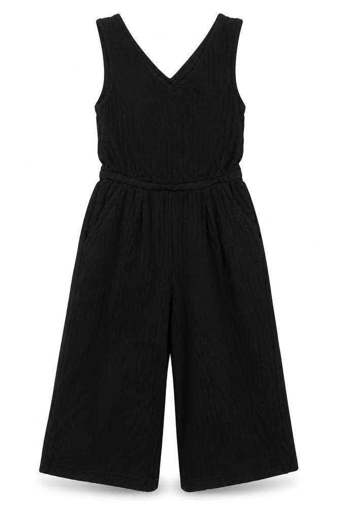 RESERVED Girls Black  Viscose Jumpsuit One-Piece Size 5 Years  Pullover