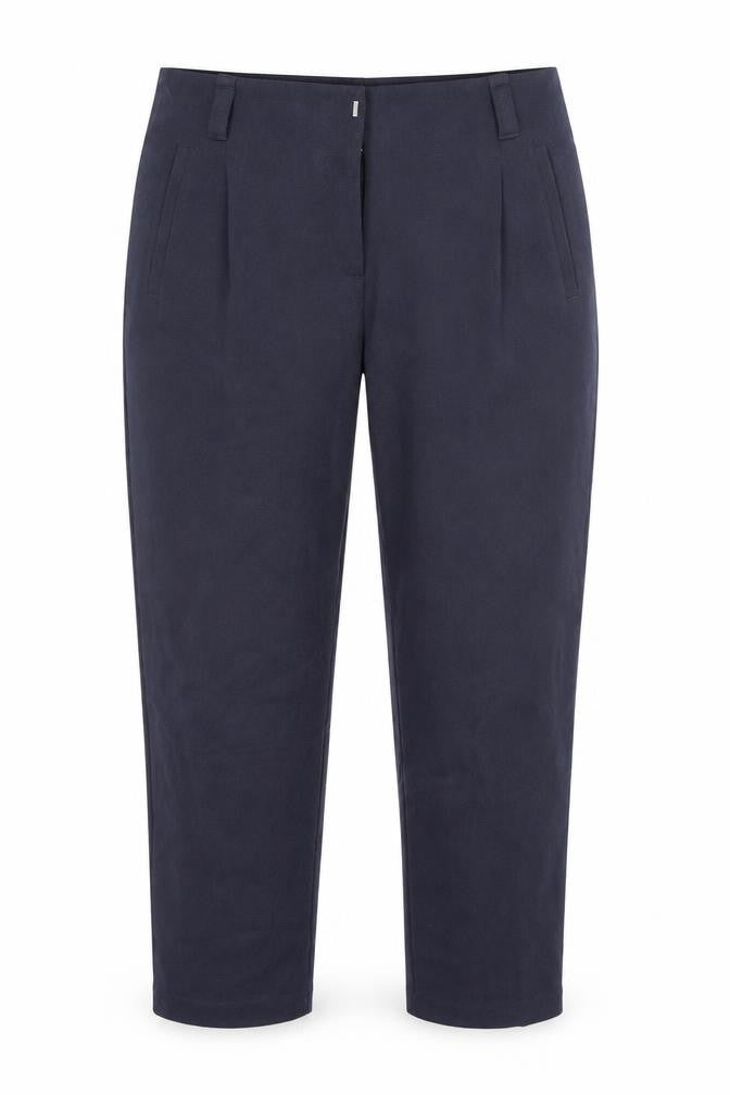 Preworn Womens Blue  Polyester Trousers  Size 10 L24 in Regular Hook & Eye