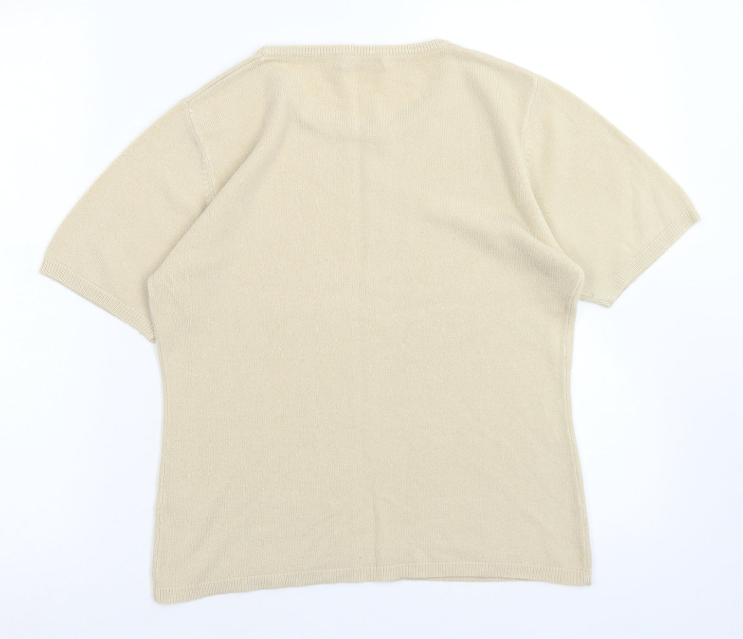 Mackays Womens Brown Crew Neck  Acrylic Pullover Jumper Size S