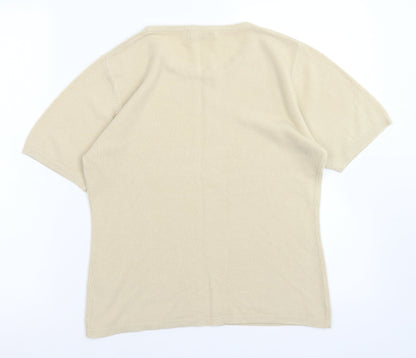 Mackays Womens Brown Crew Neck Acrylic Pullover Jumper Size S
