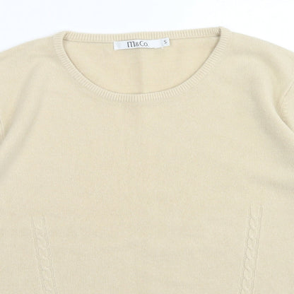 Mackays Womens Brown Crew Neck Acrylic Pullover Jumper Size S