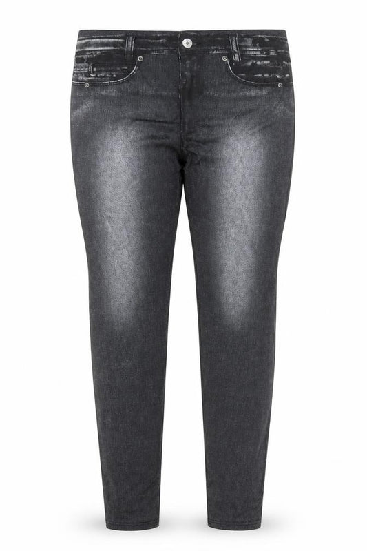 Jegging Womens Grey  Polyester Carrot Leggings Size 2XL L29 in