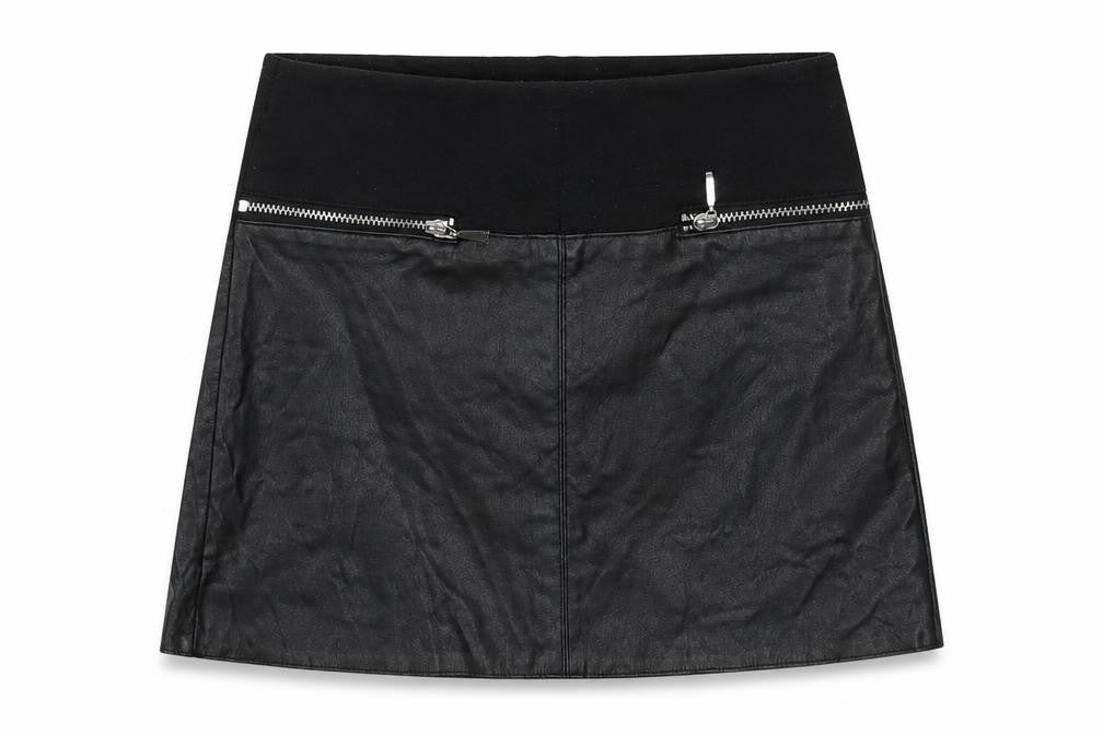 River Island Girls Black  Polyester Mini Skirt Size 6 Years  Regular