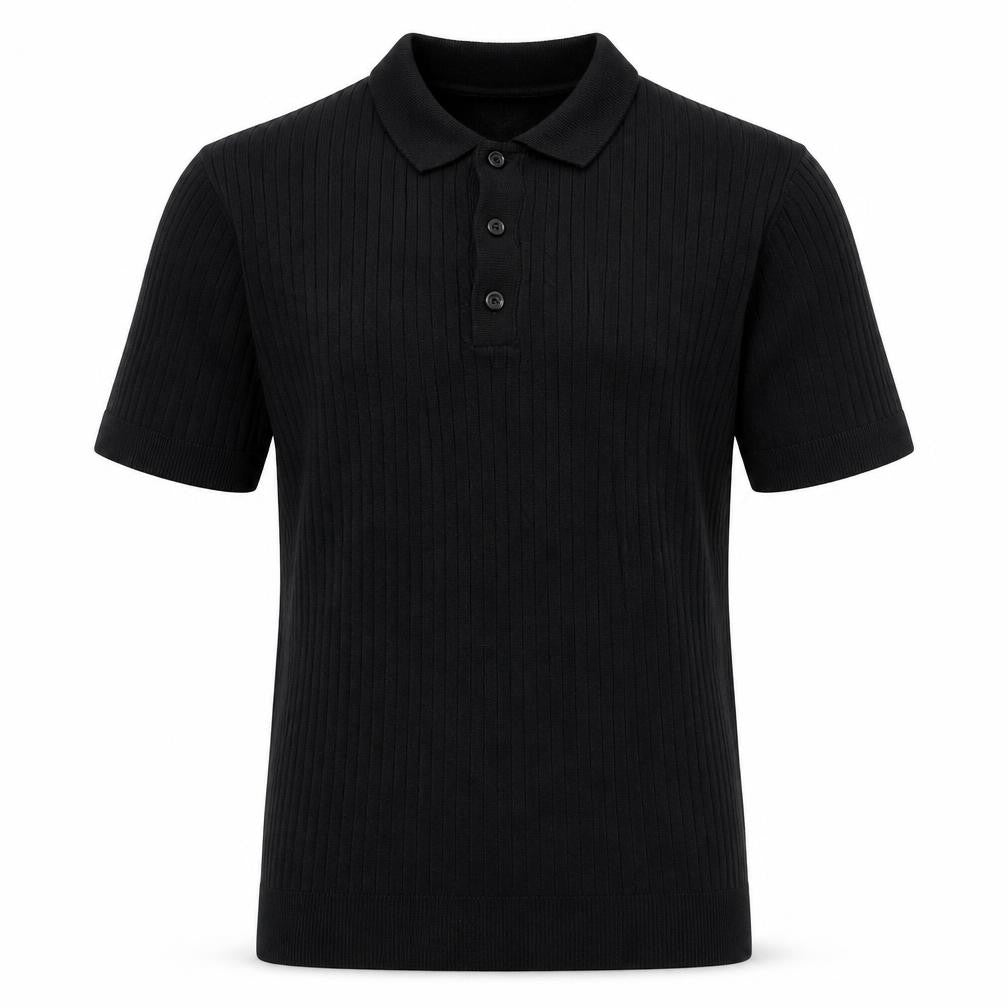 Boohoo Mens Black  Viscose  Polo Size S Collared