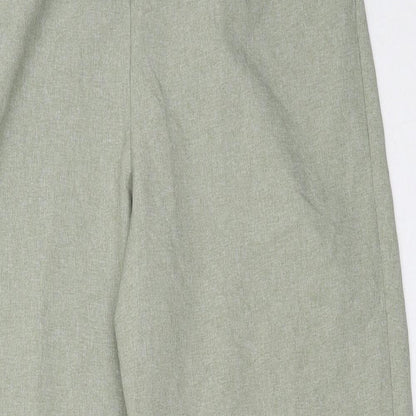 Classics Womens Green  Polyester Trousers  Size 12 L25.5 in Regular
