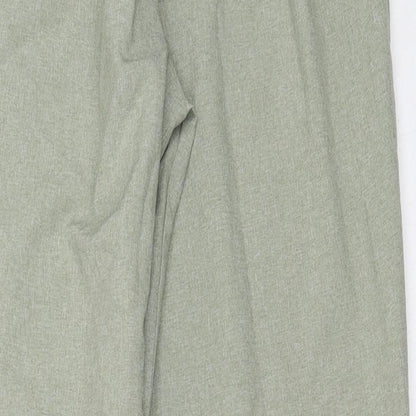 Classics Womens Green  Polyester Trousers  Size 12 L25.5 in Regular