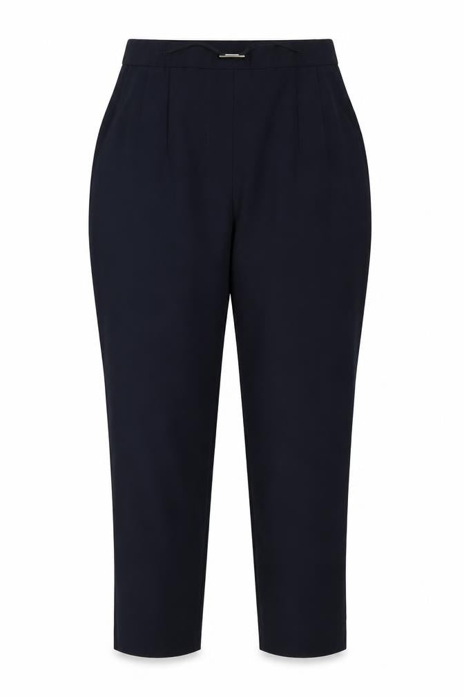 Sarah Hamilton Womens Blue  Polyester Trousers  Size 14 L24.5 in Regular