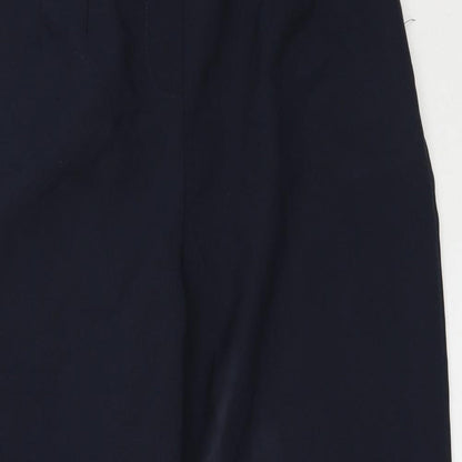 Sarah Hamilton Womens Blue  Polyester Trousers  Size 14 L24.5 in Regular