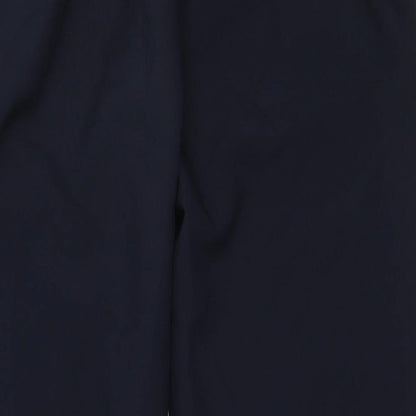Sarah Hamilton Womens Blue  Polyester Trousers  Size 14 L24.5 in Regular