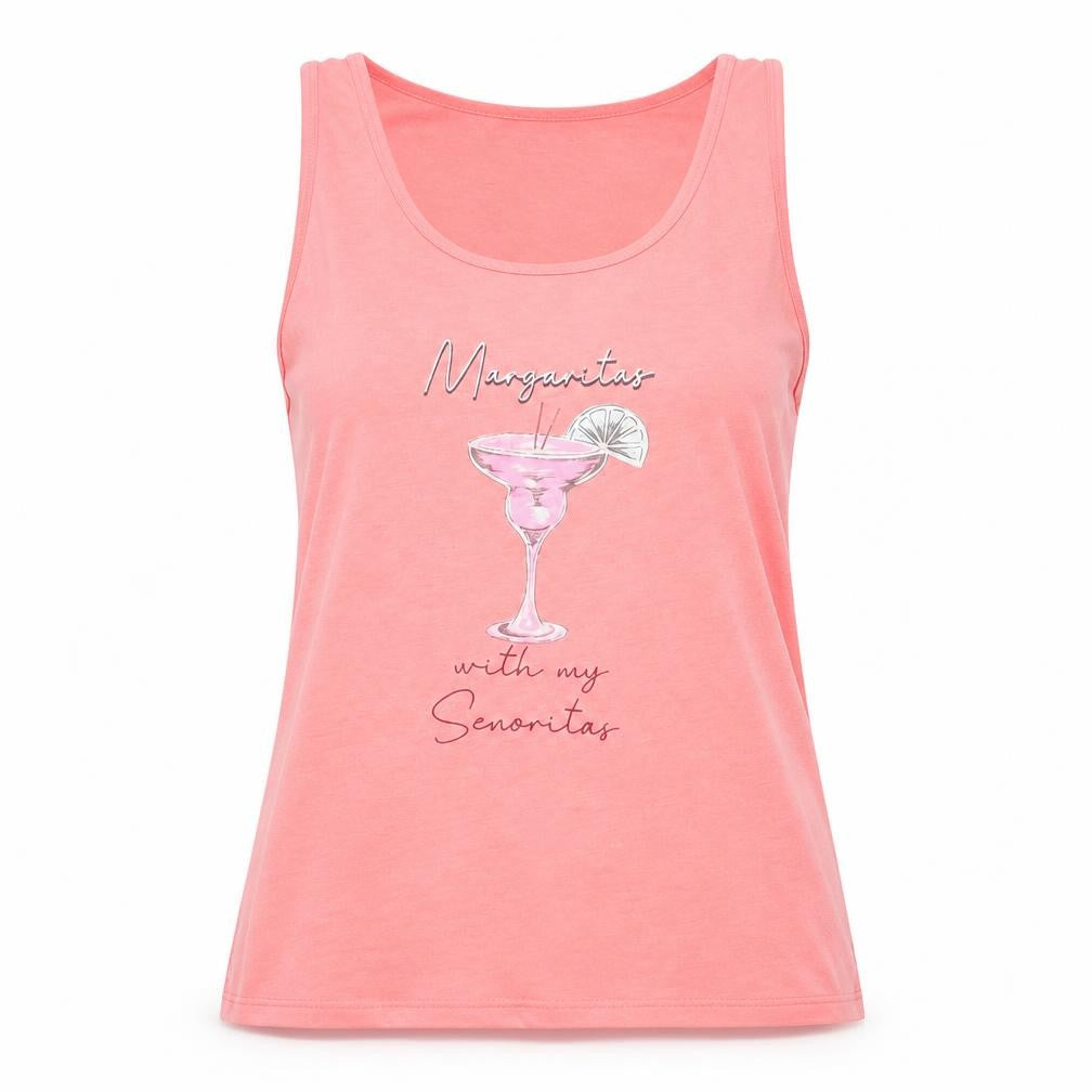 F&F Womens Pink Solid Polyester Top Pyjama Top Size 8   - Margaritas