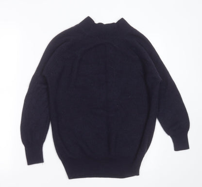 F&F Womens Blue Round Neck  Acrylic Pullover Jumper Size 6