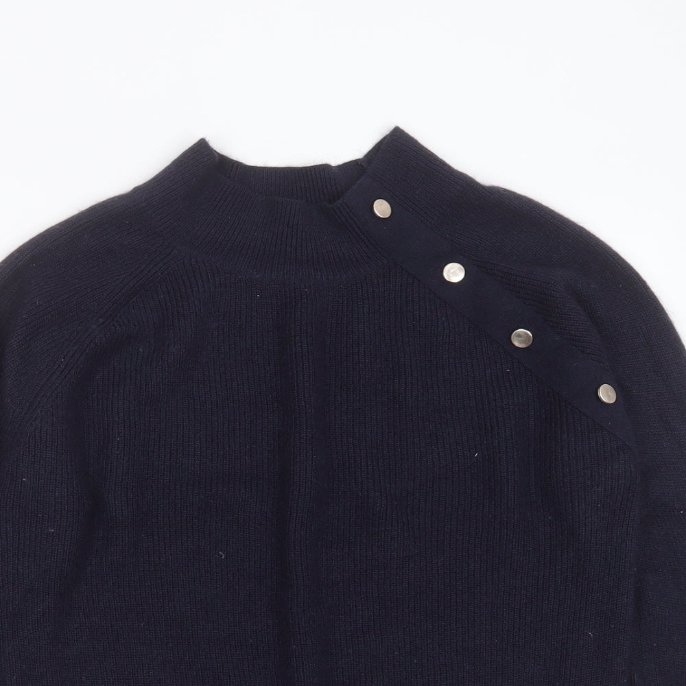 F&F Womens Blue Round Neck  Acrylic Pullover Jumper Size 6