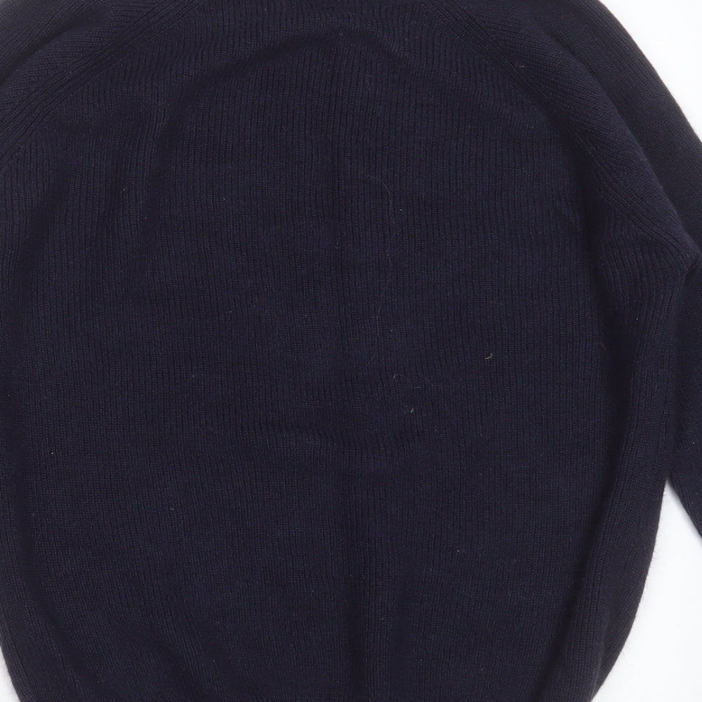 F&F Womens Blue Round Neck  Acrylic Pullover Jumper Size 6