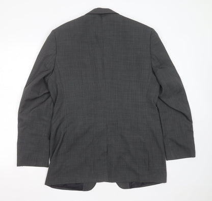 George Mens Grey  Polyester Jacket Suit Jacket Size 38