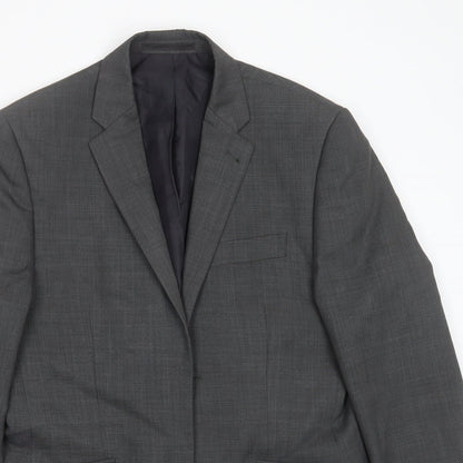 George Mens Grey  Polyester Jacket Suit Jacket Size 38