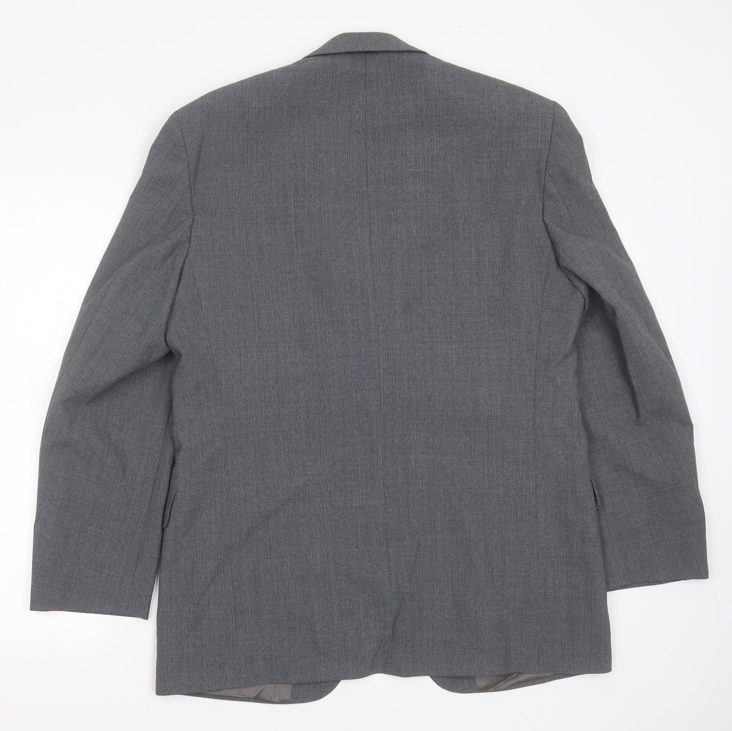Marks and Spencer Mens Grey  Polyester Jacket Suit Jacket Size 40