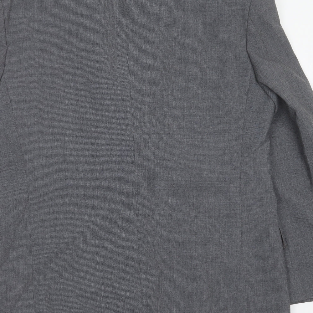 Marks and Spencer Mens Grey  Polyester Jacket Suit Jacket Size 40