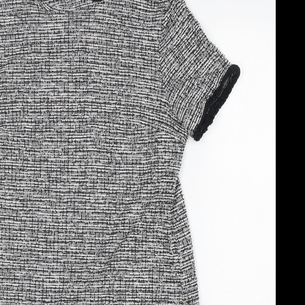 New Look Womens Multicoloured  Polyester A-Line  Size 12  Crew Neck