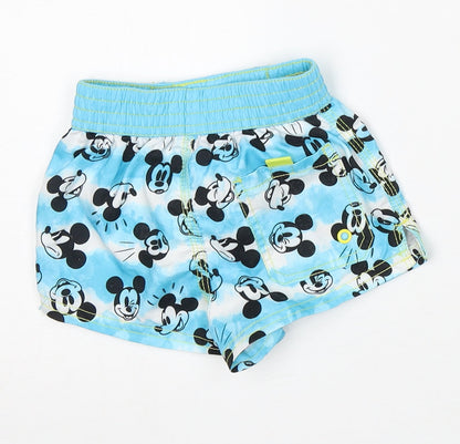 Preloved Disney Baby Blue  Polyester Jogger Trousers Size 24 Months   - Mickey - Back