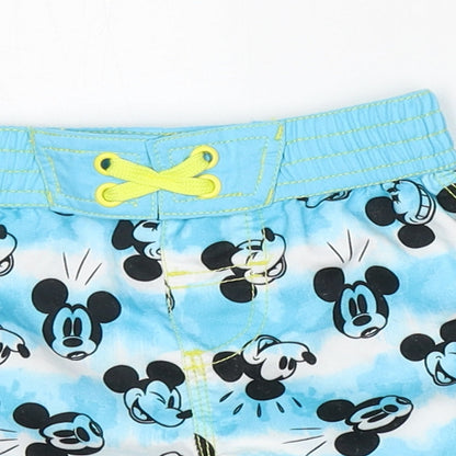 Preloved Disney Baby Blue  Polyester Jogger Trousers Size 24 Months   - Mickey - Detail