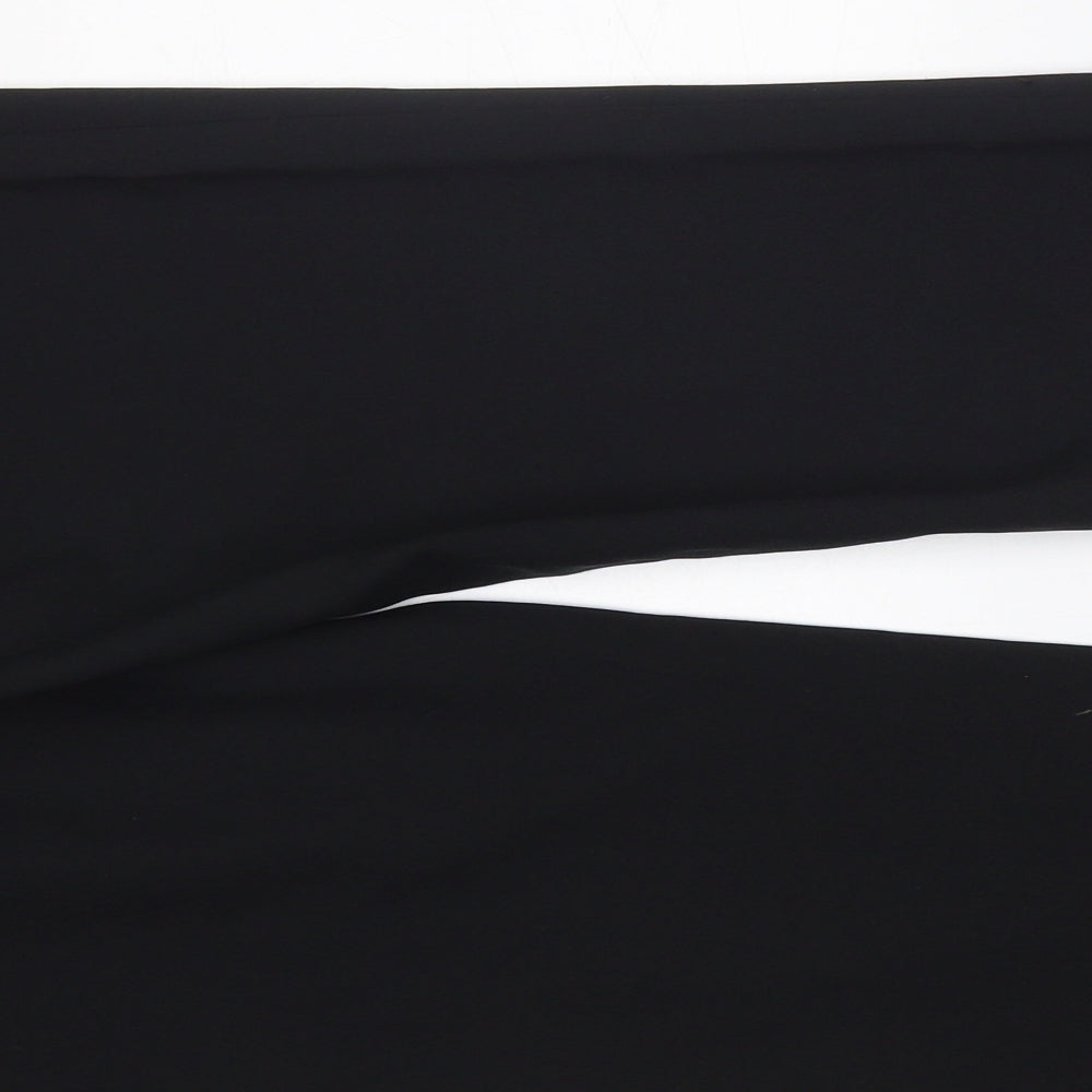 Dorothy Perkins Womens Black  Polyester Trousers  Size 10 L30 in Regular Zip - work formal office