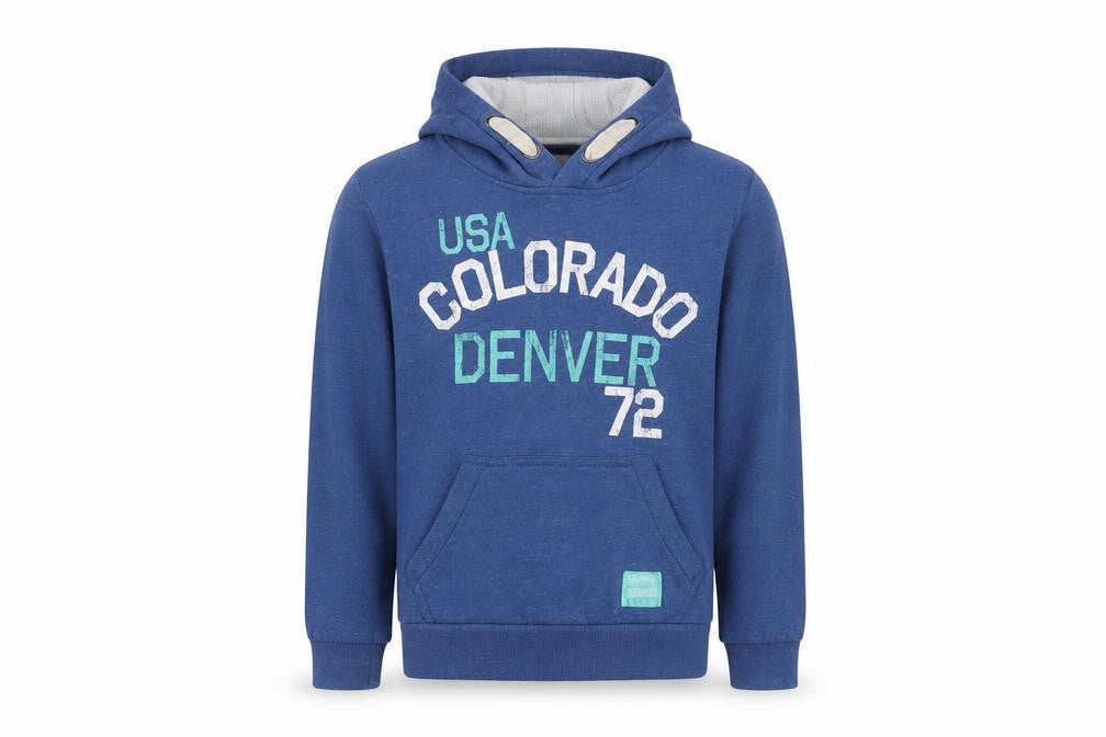 Primark Girls Blue  Cotton Pullover Hoodie Size 10-11 Years   - Colorado