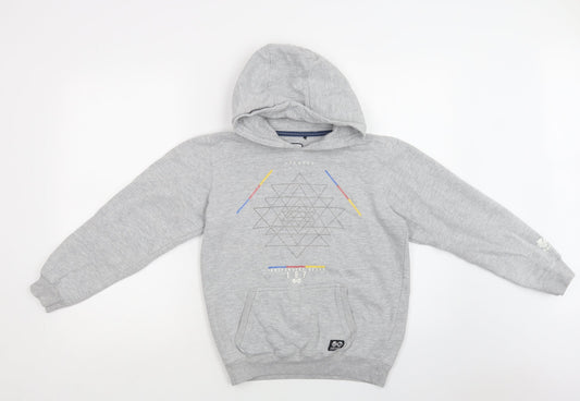 Haywire Womens Grey  Cotton Pullover Hoodie Size M