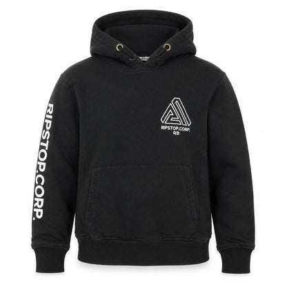 Ripstop Boys Black  Cotton Pullover Hoodie Size S  Pullover