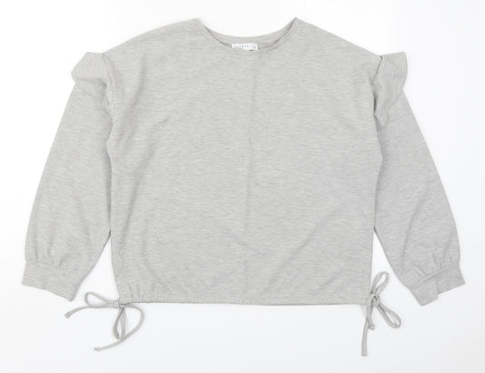 Papaya Womens Grey  Polyester Pullover Sweatshirt Size 14  Pullover