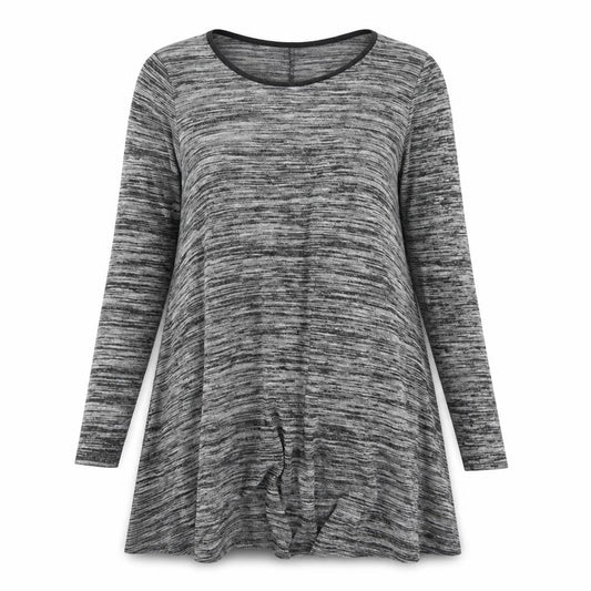 New Look Womens Grey  Viscose Trapeze & Swing  Size 10  Crew Neck
