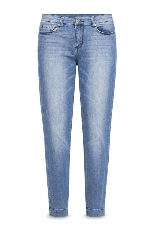 TALLY WEiJL Womens Blue  Cotton Skinny Jeans Size 10 L30 in Regular Zip