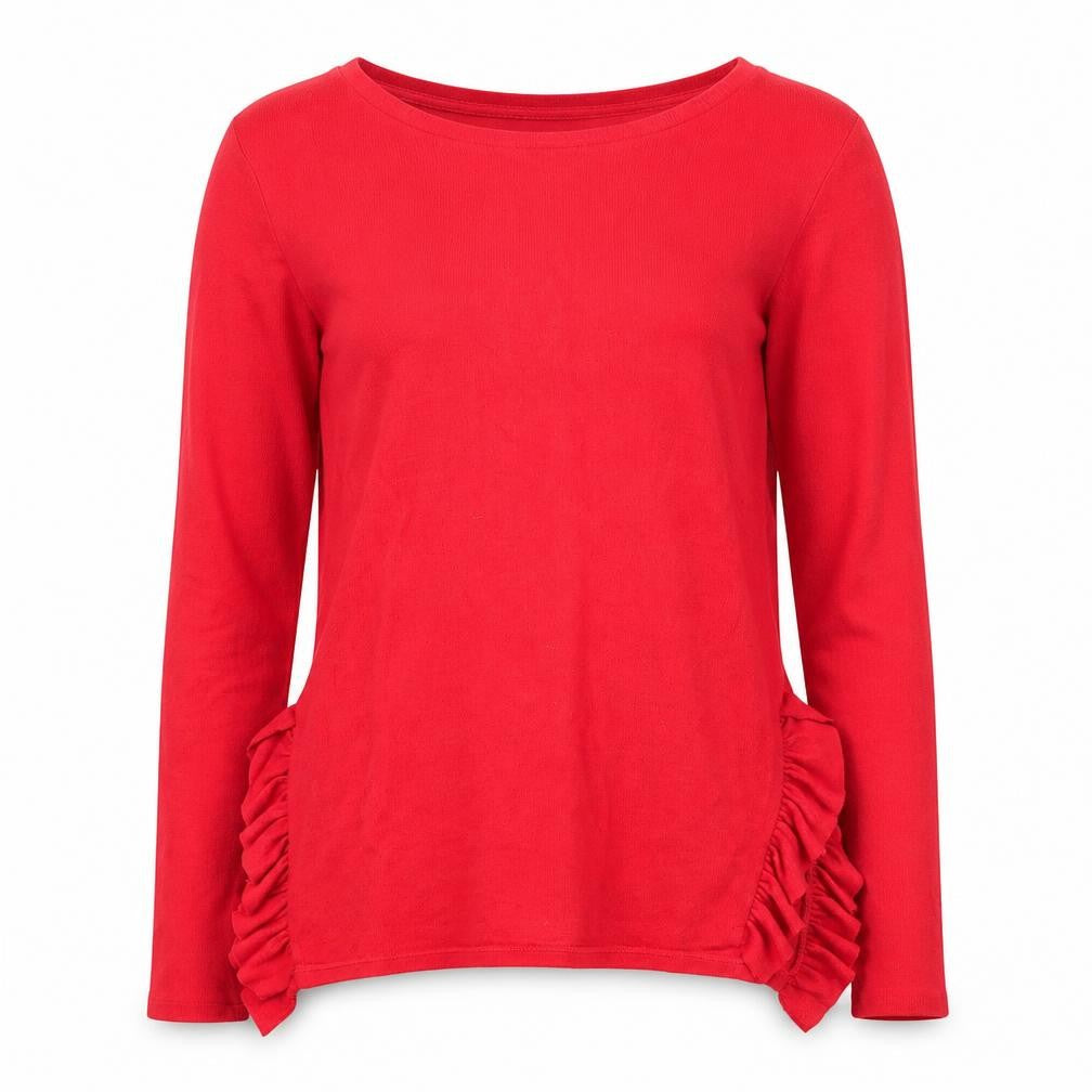 NEXT Womens Red Round Neck  Viscose Pullover Jumper Size 12