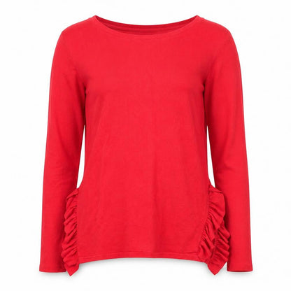 Next Womens Red Round Neck  Viscose Pullover Jumper Size 12