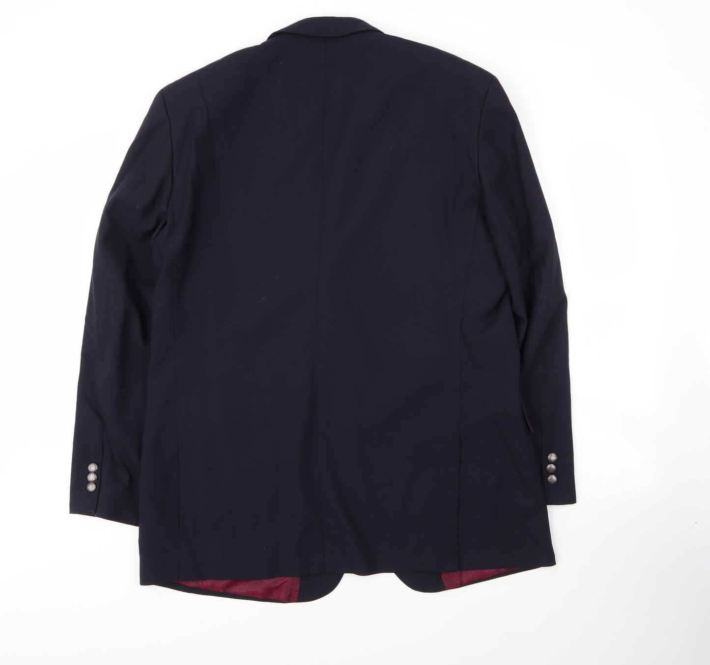 Skopes Mens Blue  Wool Jacket Suit Jacket Size 46