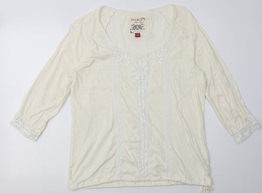 Matalan Womens Beige  Cotton Pullover Sweatshirt Size 16  Pullover