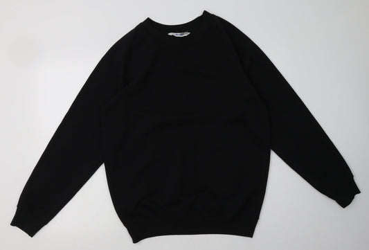 Alexandra Mens Black  Polyester Pullover Sweatshirt Size M