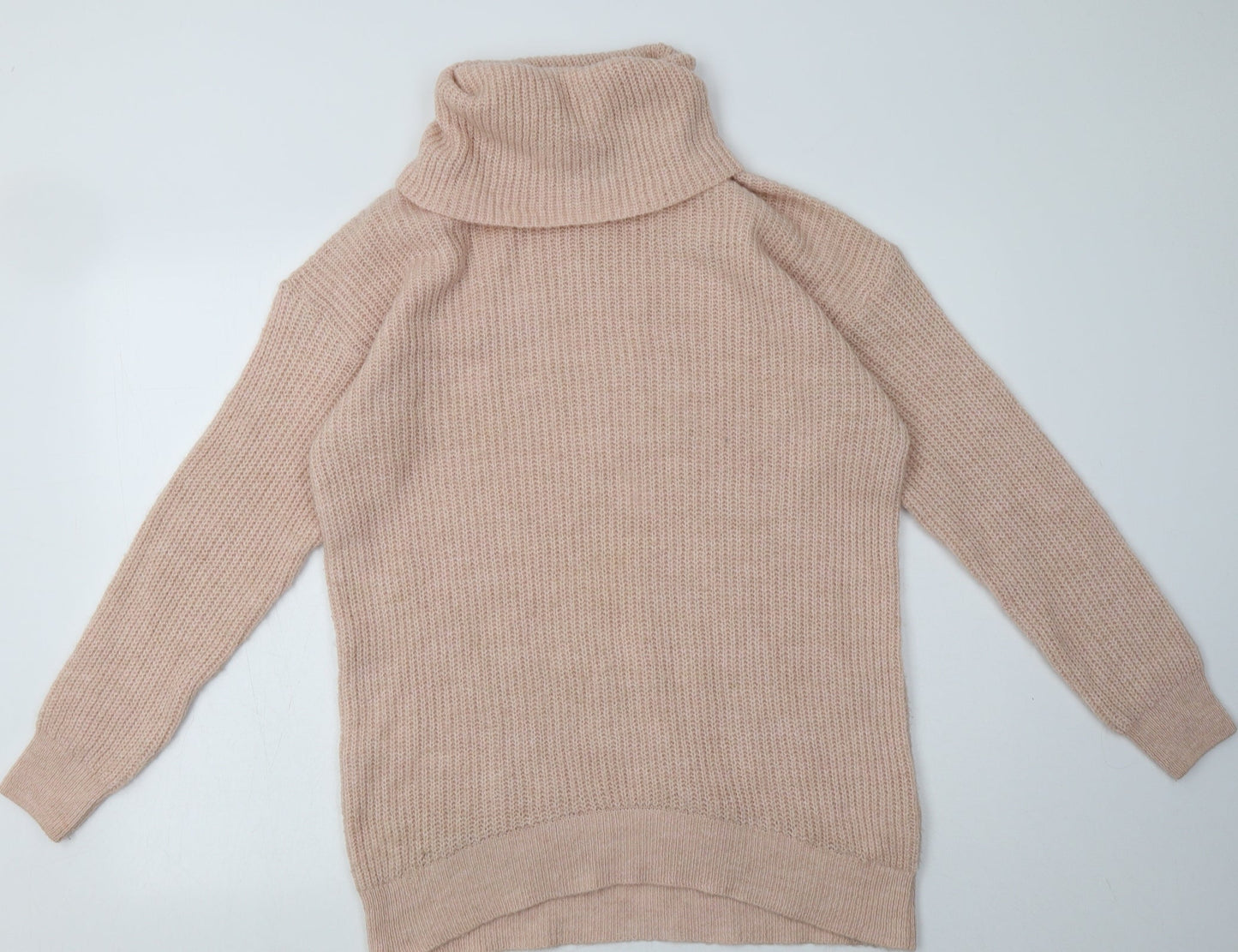 New Look Womens Pink  Acrylic Pullover Sweatshirt Size S  Pullover