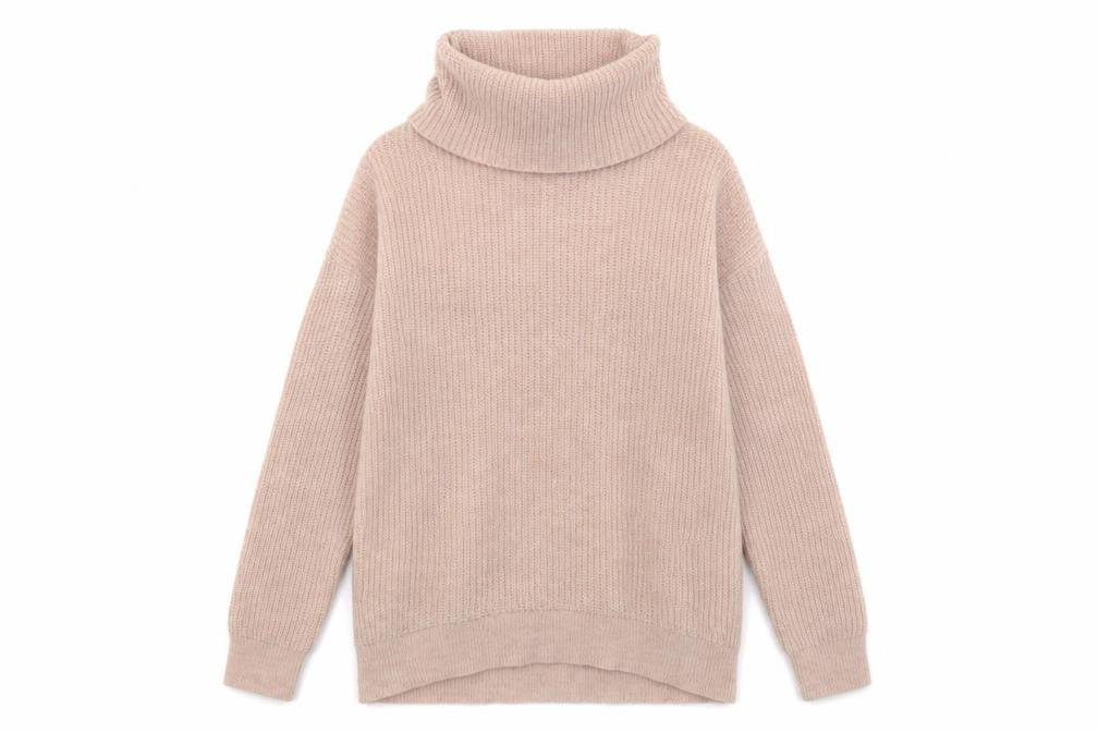 New Look Womens Pink  Acrylic Pullover Sweatshirt Size S  Pullover