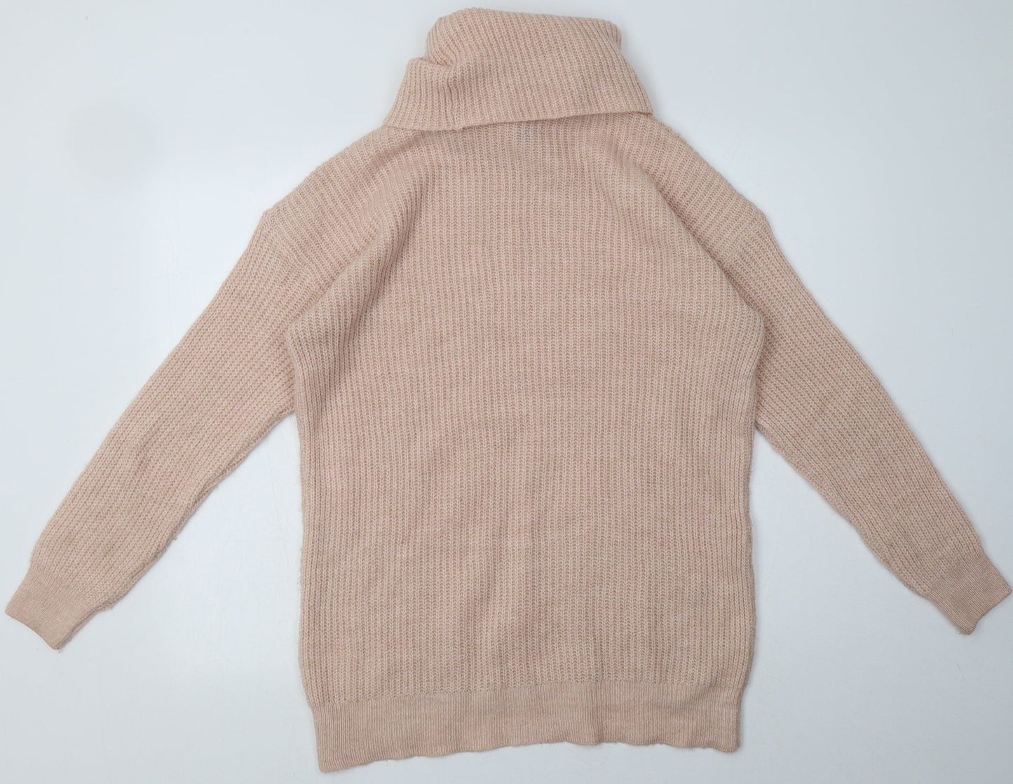 New Look Womens Pink  Acrylic Pullover Sweatshirt Size S  Pullover