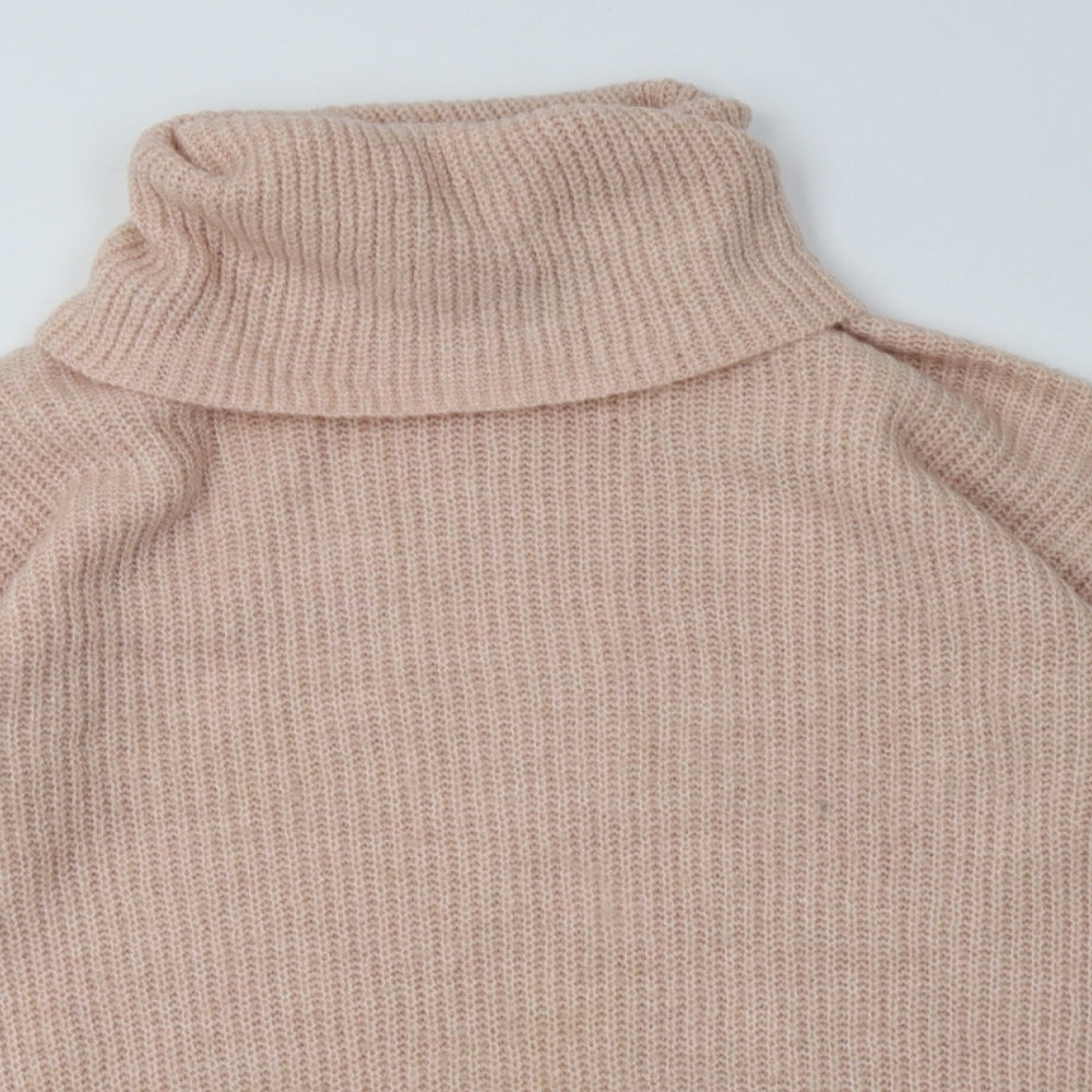 New Look Womens Pink  Acrylic Pullover Sweatshirt Size S  Pullover