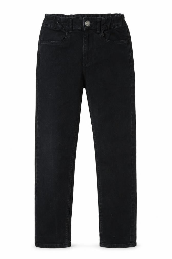 H&M Girls Black  Cotton Straight Jeans Size 9 Years  Regular Button