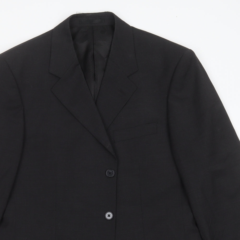 Brook Taverner Mens Grey  Polyester Jacket Suit Jacket Size 40