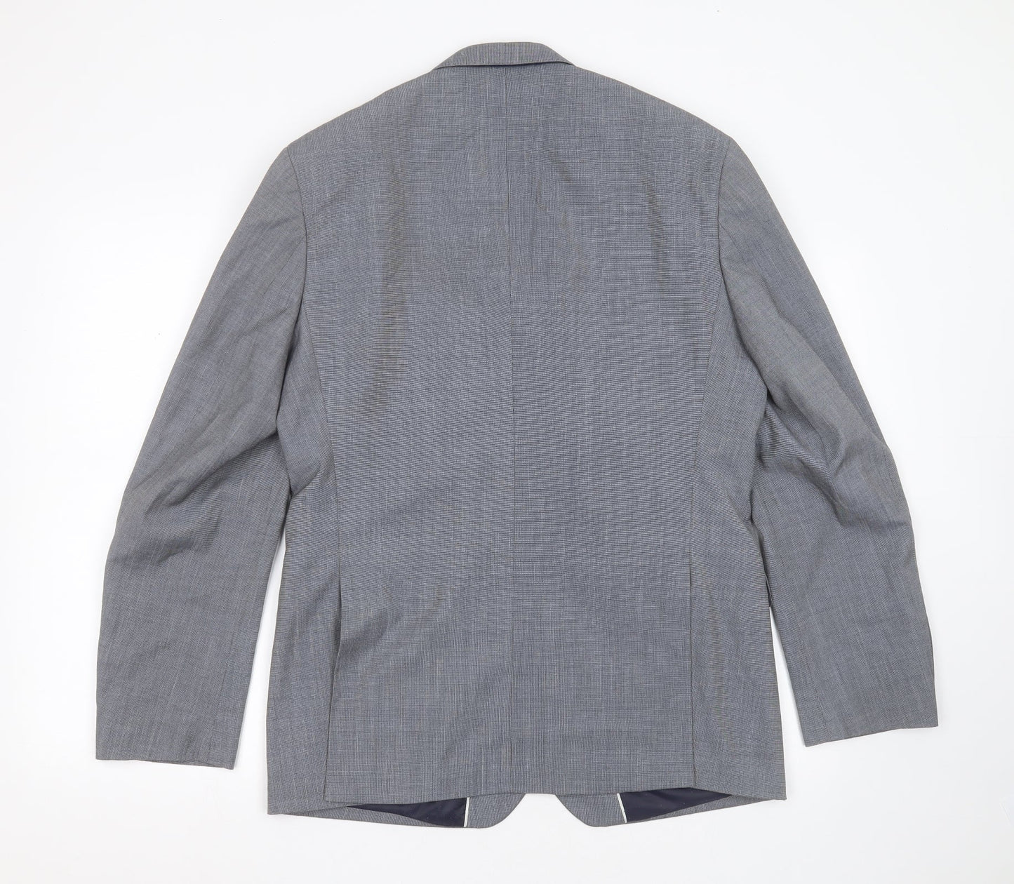Burton Mens Grey  Polyester Jacket Suit Jacket Size 42   - tailored fit