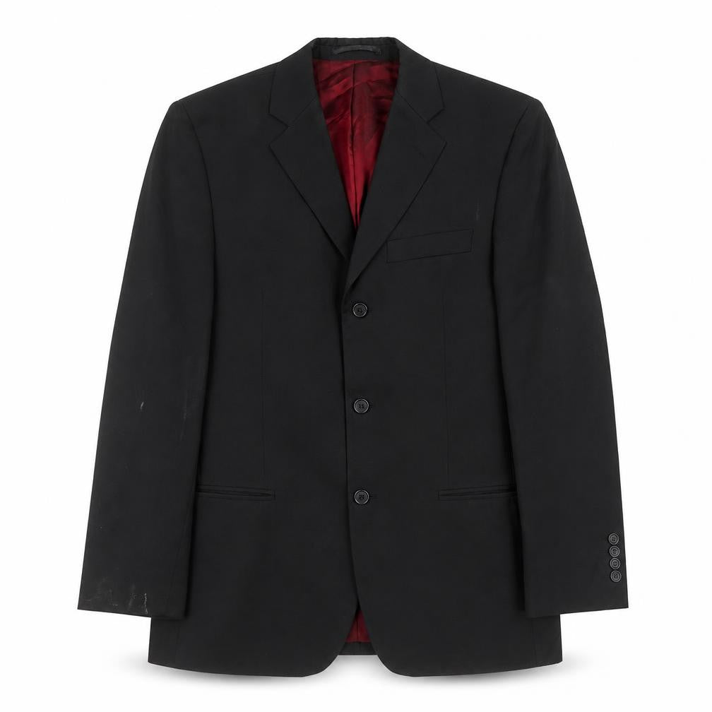 Charlton Gray Mens Black  Polyester Jacket Suit Jacket Size 40