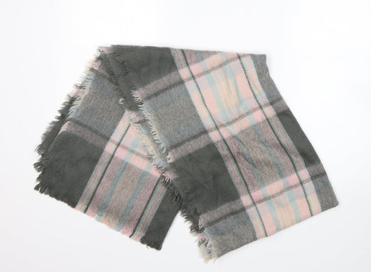 Atmosphere Womens Multicoloured Plaid Acrylic  Shawl/Wrap